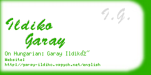 ildiko garay business card